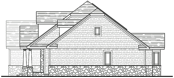 West Elevation image of CAMELLIA  V House Plan